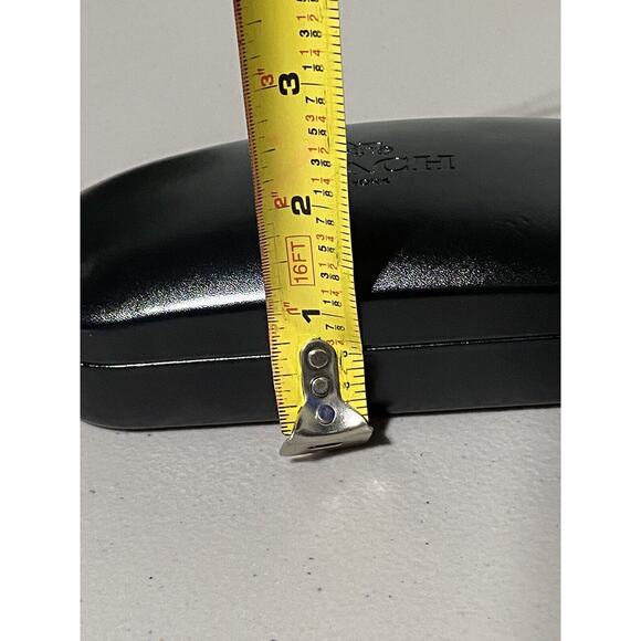 Coach New York Black Hard Clamshell Eye Glass Case Eyeglass Holder Sunglasses - Picture 7 of 7